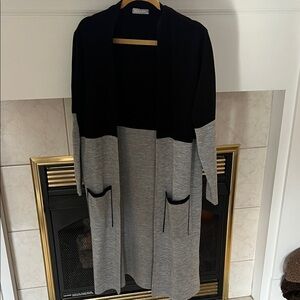 Black and Gray Women's Cardigan